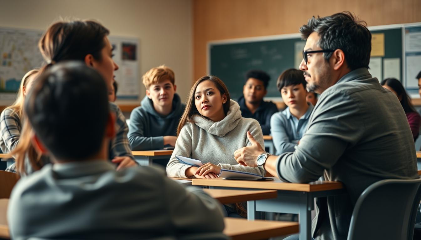 Students collaborating in study space