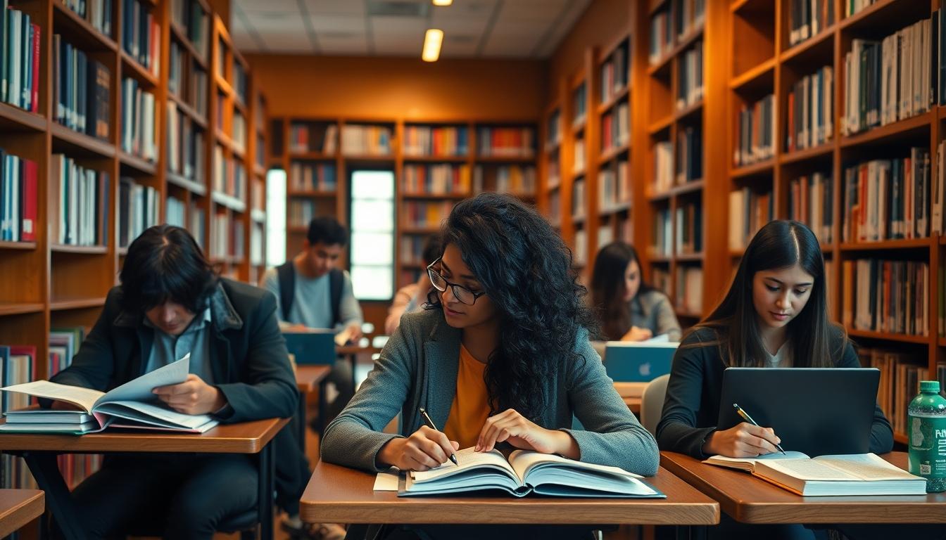 Modern university campus for students